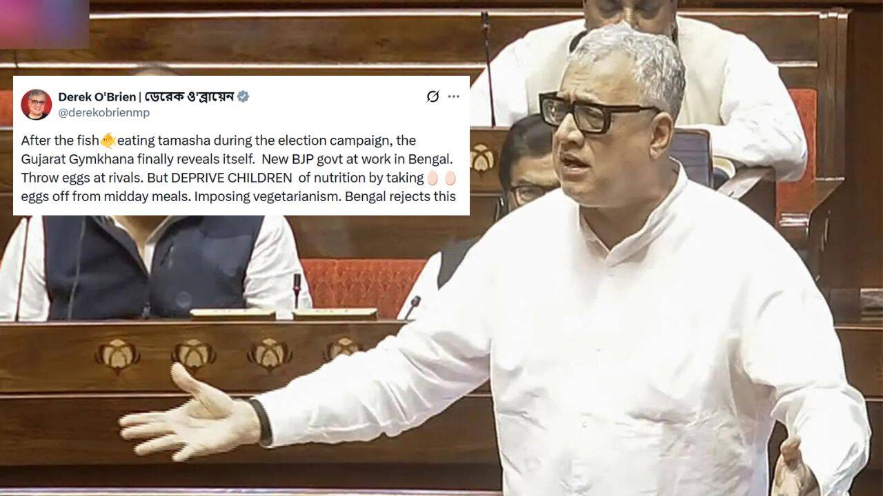 Bengal mid-day meal menu row: Derek O’Brien attacks BJP over reports of eggs being dropped
