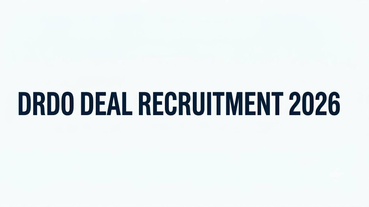 DRDO DEAL Recruitment 2026: Applications open for 77 apprentice posts, check eligibility and last date