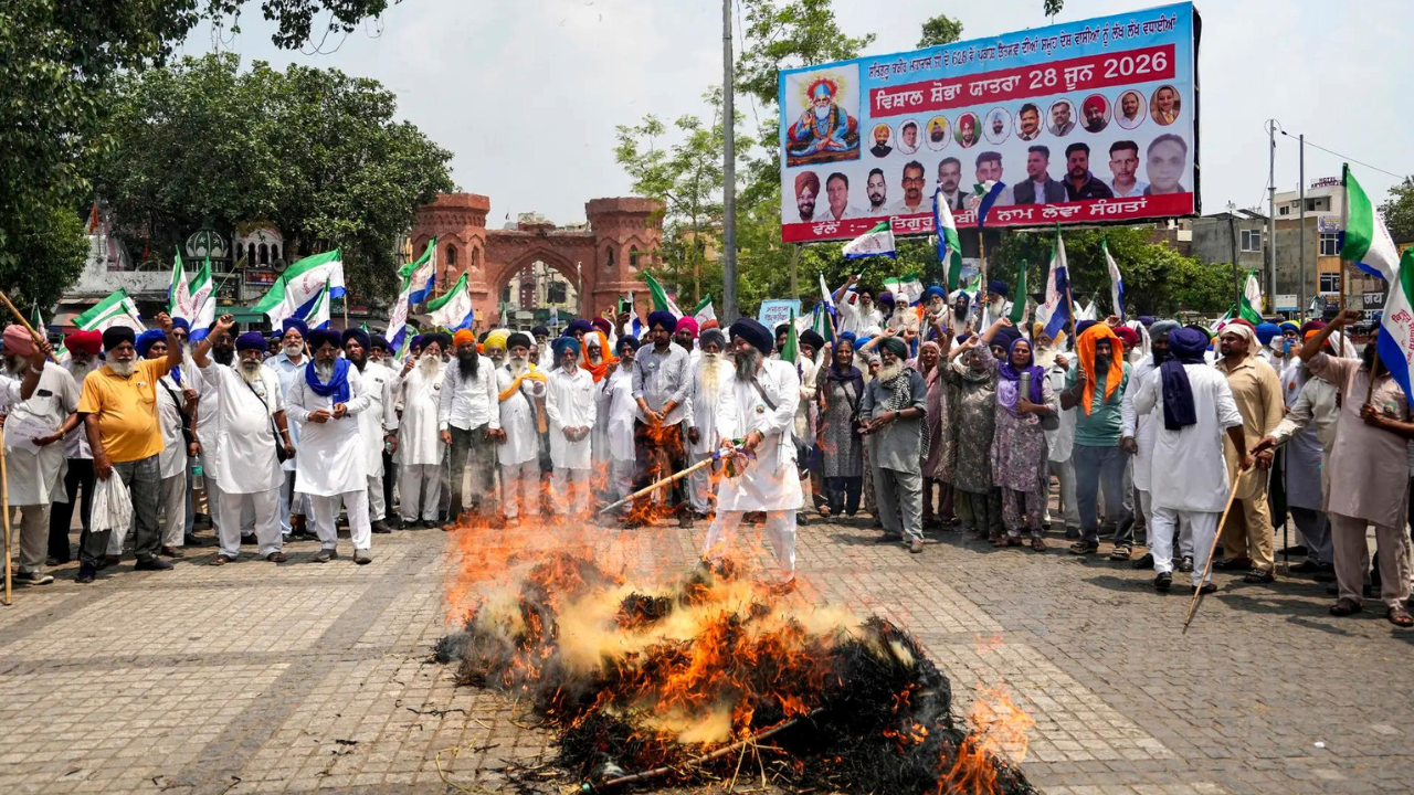 Farmers in Punjab protest proposed India-US trade deal, cite concerns over agricultural imports