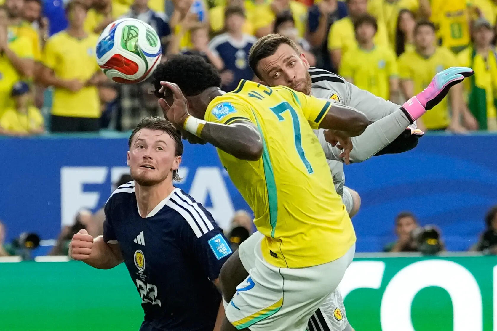 Brazil Scotland WCup Soccer