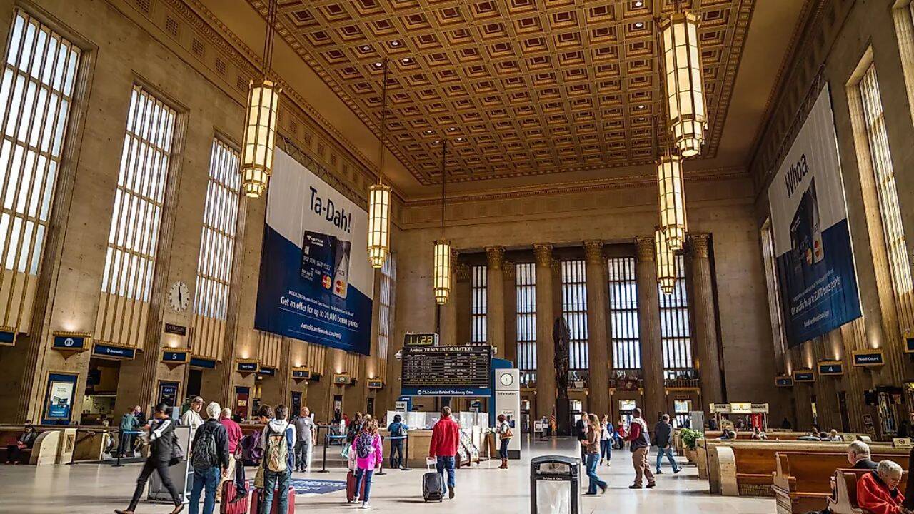 worldatlas From Grand Central Terminal to 30th Street Station