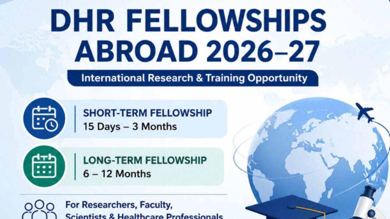 DHR invites applications for overseas fellowships: Check complete details here