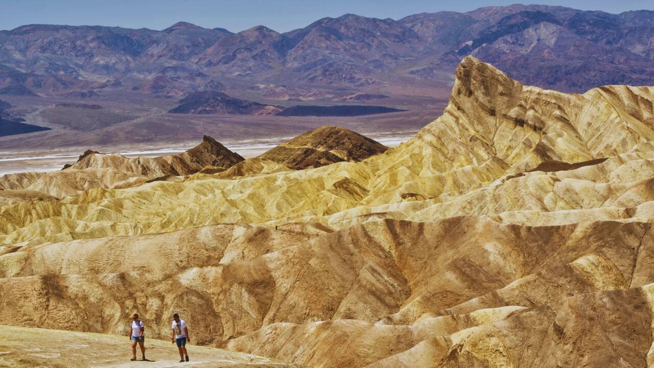 Zabriskie Point in Death Valley
