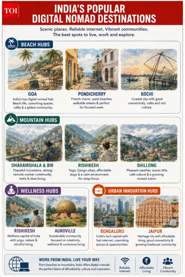 digital nomad destinations in India