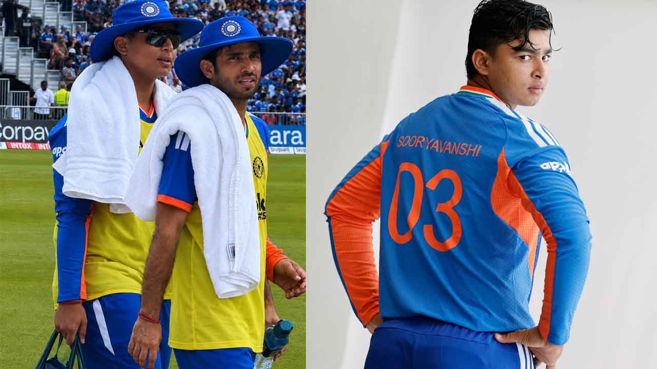 Vaibhav Sooryavanshi spotted carrying drinks after missing India debut – WATCH