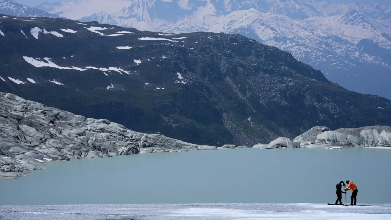 Swiss glaciers shrink as climate crisis fuels extreme heat across Europe