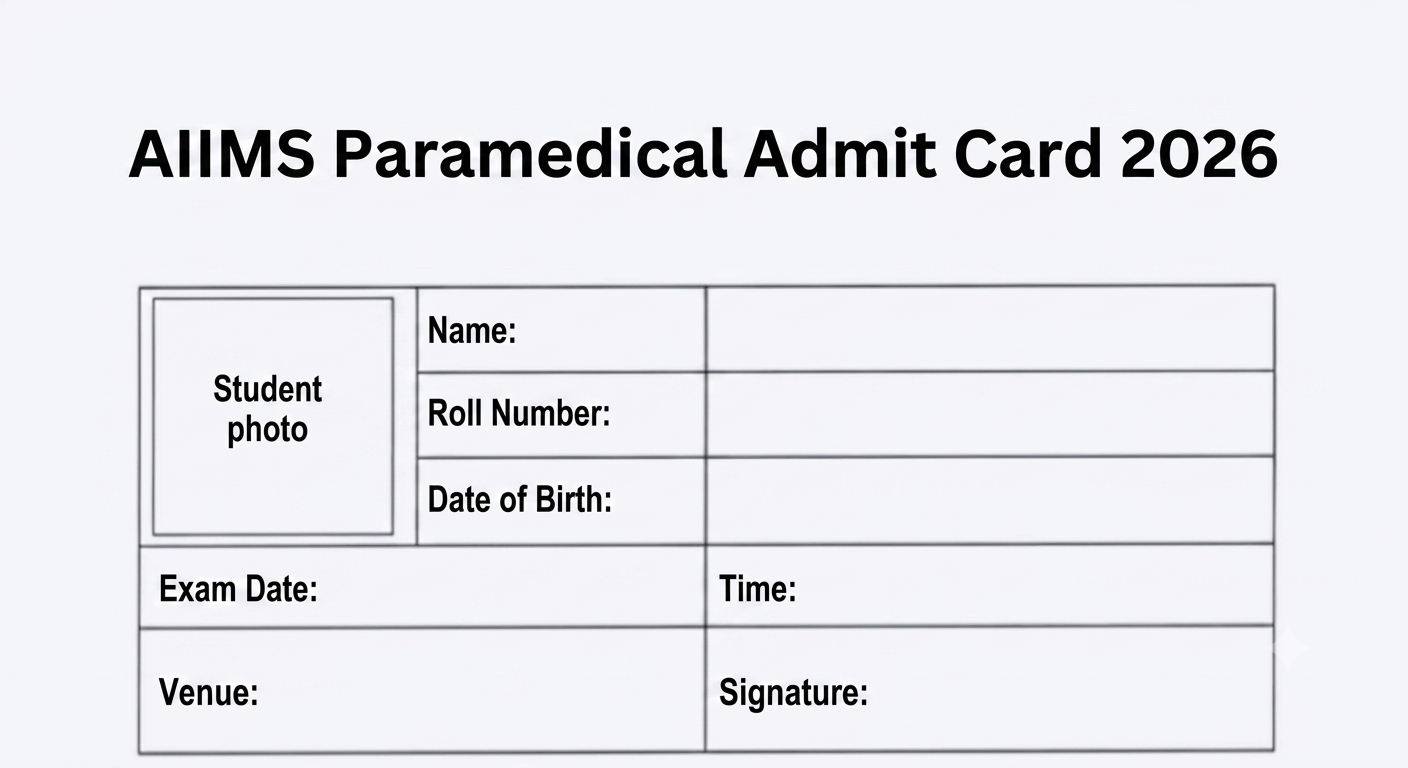 AIIMS Paramedical Admit Card 2026 expected today at aiimsexams.ac.in; here's how to download