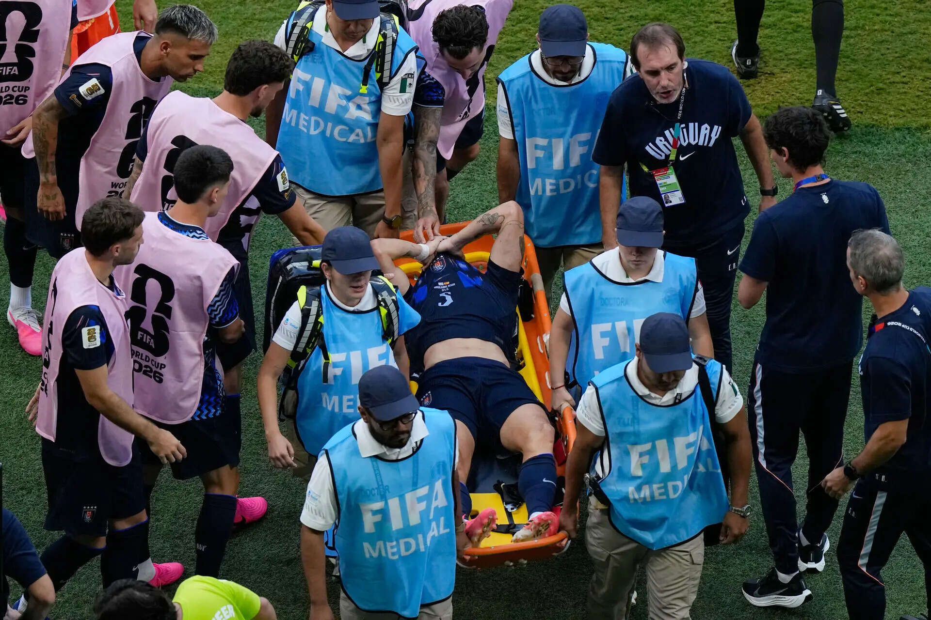 Spain Uruguay WCup Soccer