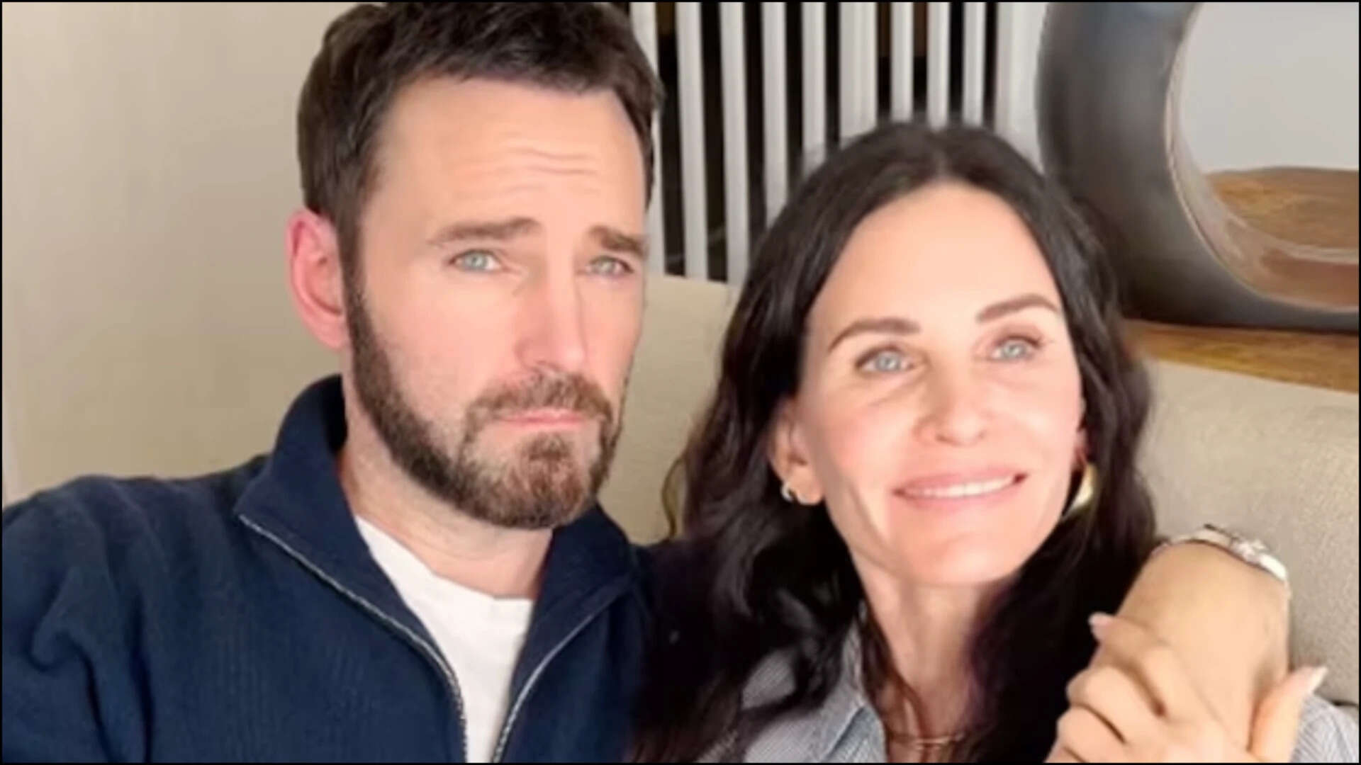 Johnny McDaid and Courtney Cox