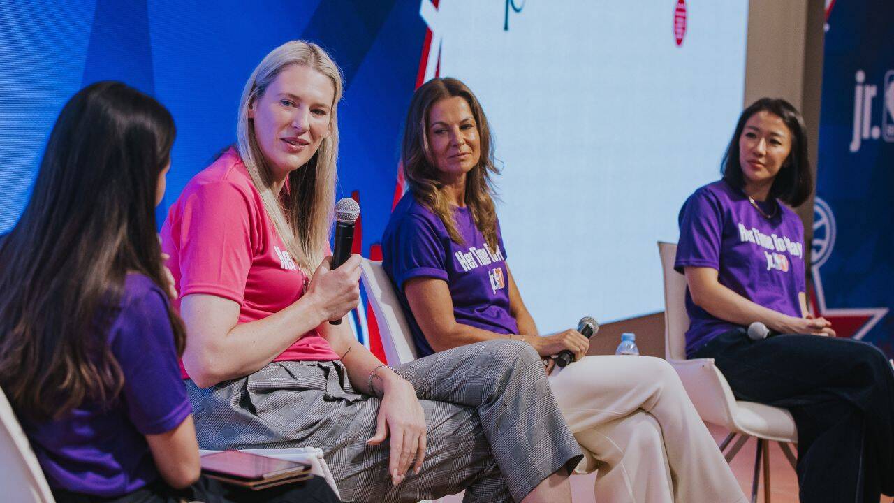 Lauren Jackson during NBA's Her Time To Play panel discussion (Special Arrangements)