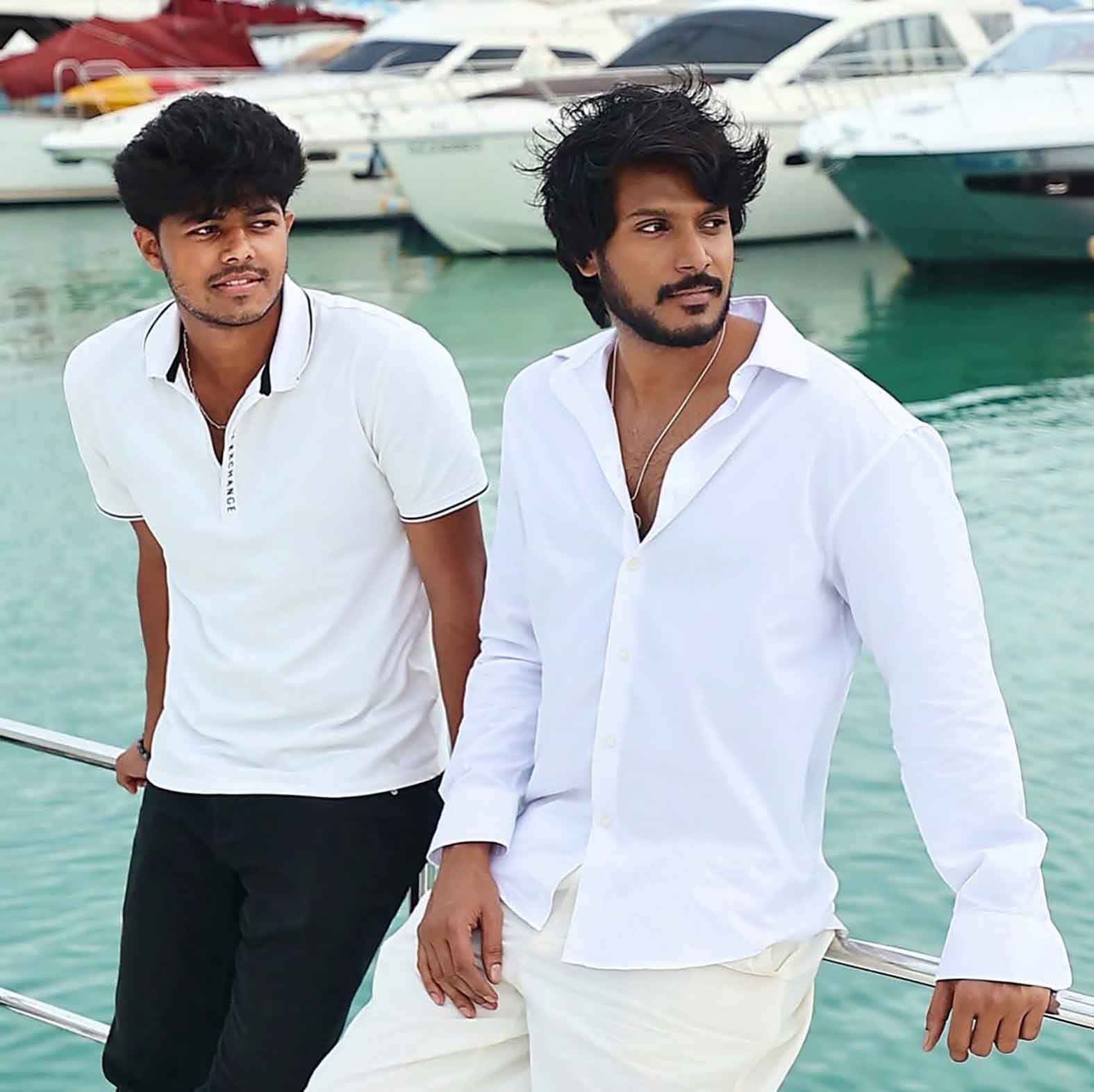Sundeep Kishan with Jason Sanjay