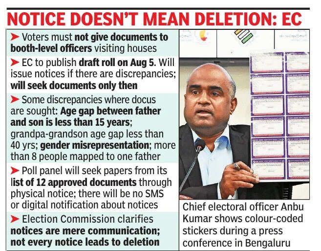 Notice doesn't mean deletion: EC