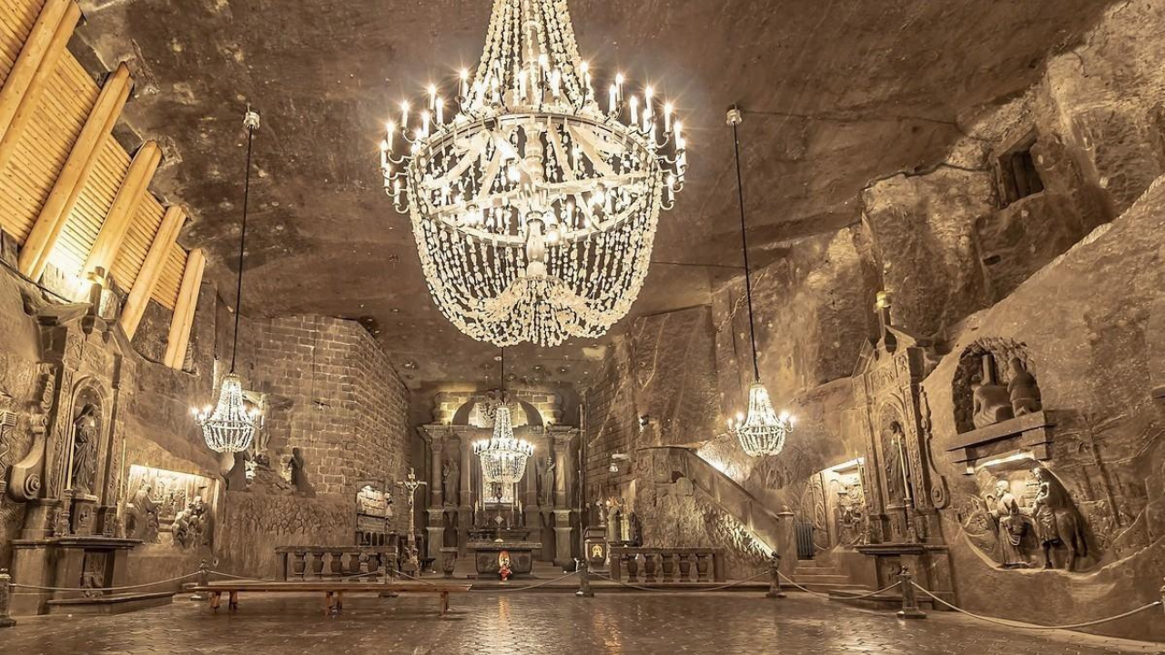 Hidden wonder: Poland’s 700-year-old underground salt mine is a hidden city of chapels, lakes and sculptures carved from salt