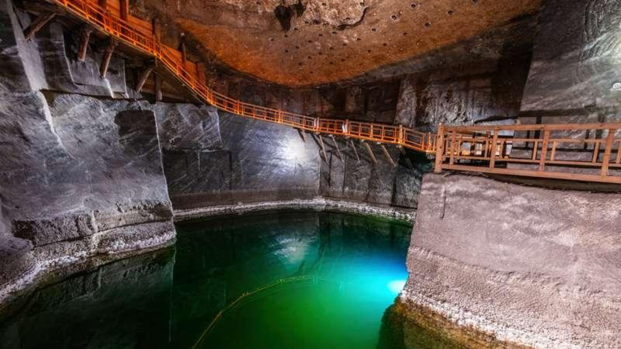 Hidden wonder: Poland's 700-year-old underground salt mine is a hidden city of chapels, lakes and sculptures carved from salt
