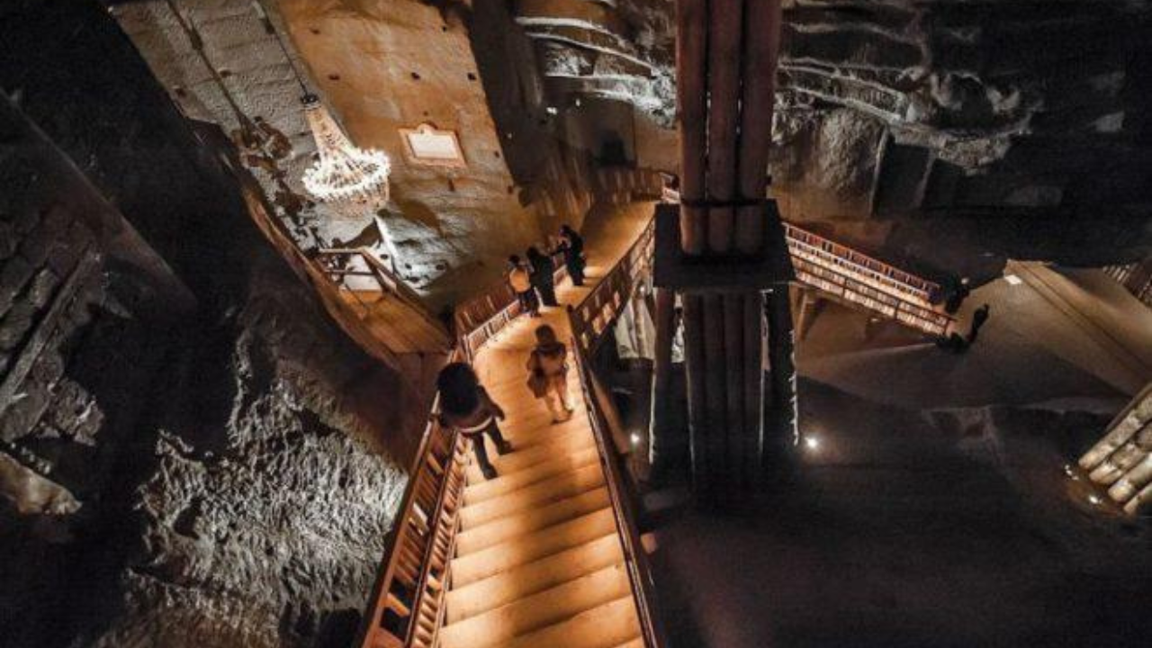 ​​An underground city carved into rock salt