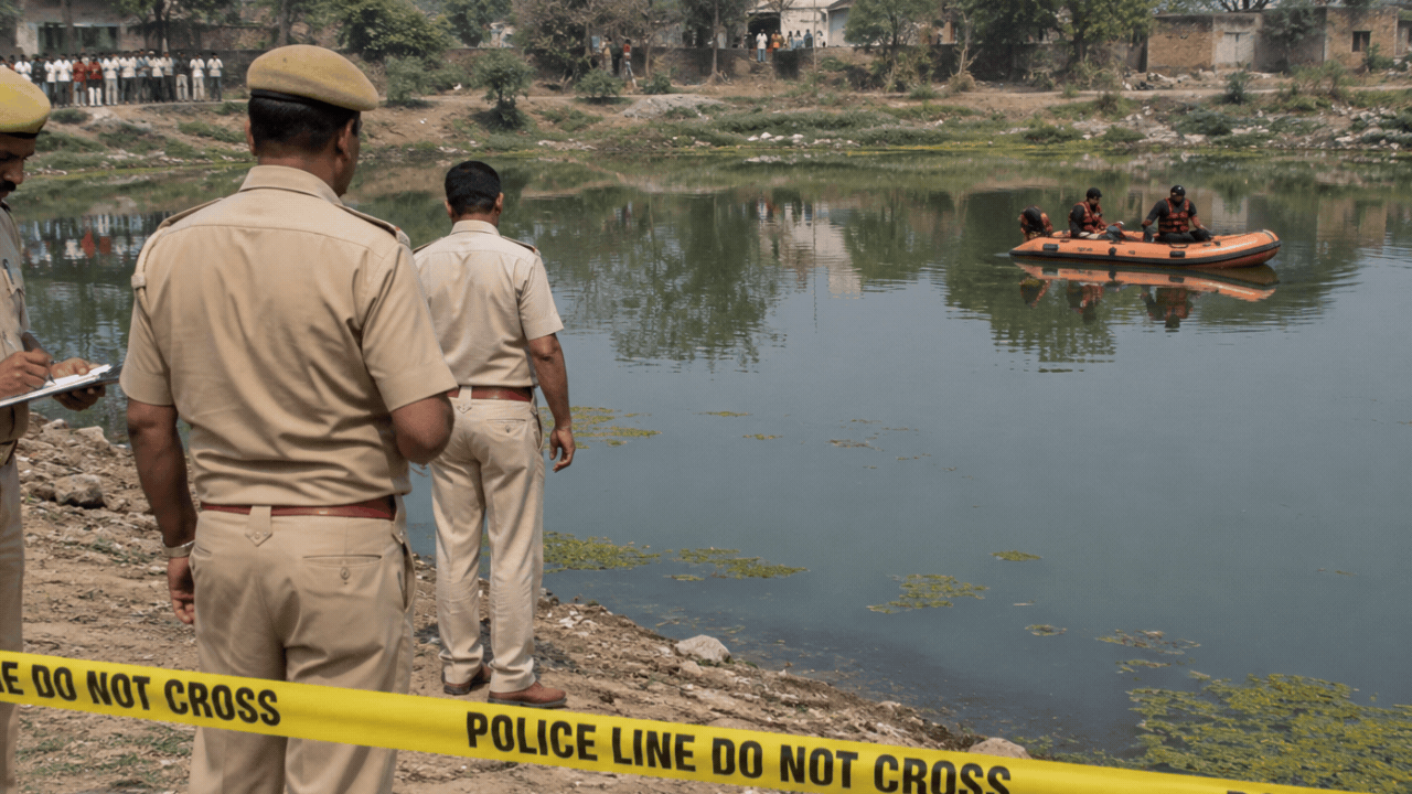Woman and two young daughters found dead in pond near Jaipur; probe underway