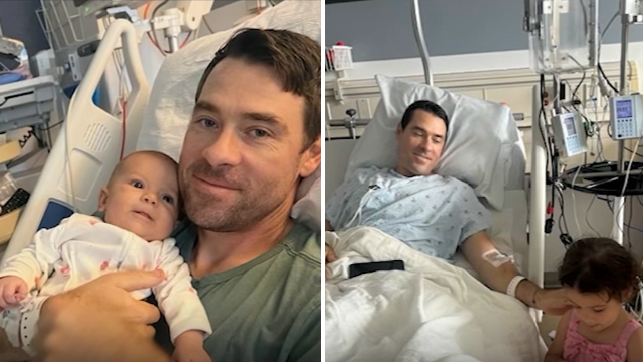 This father lost a leg saving his 2-year-old daughter; says it’s a “trade I’d make any day” (Photo: ABC 7)