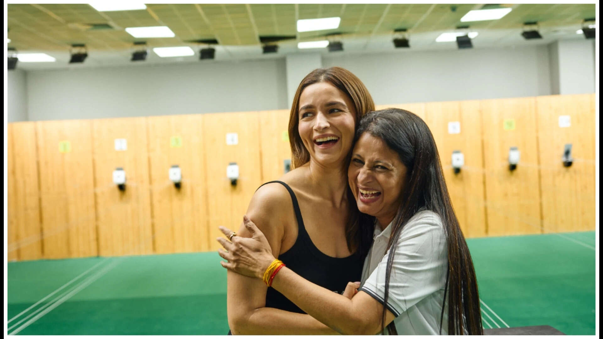 Alia Bhatt with India's shooting icon Anjali Bhagwat