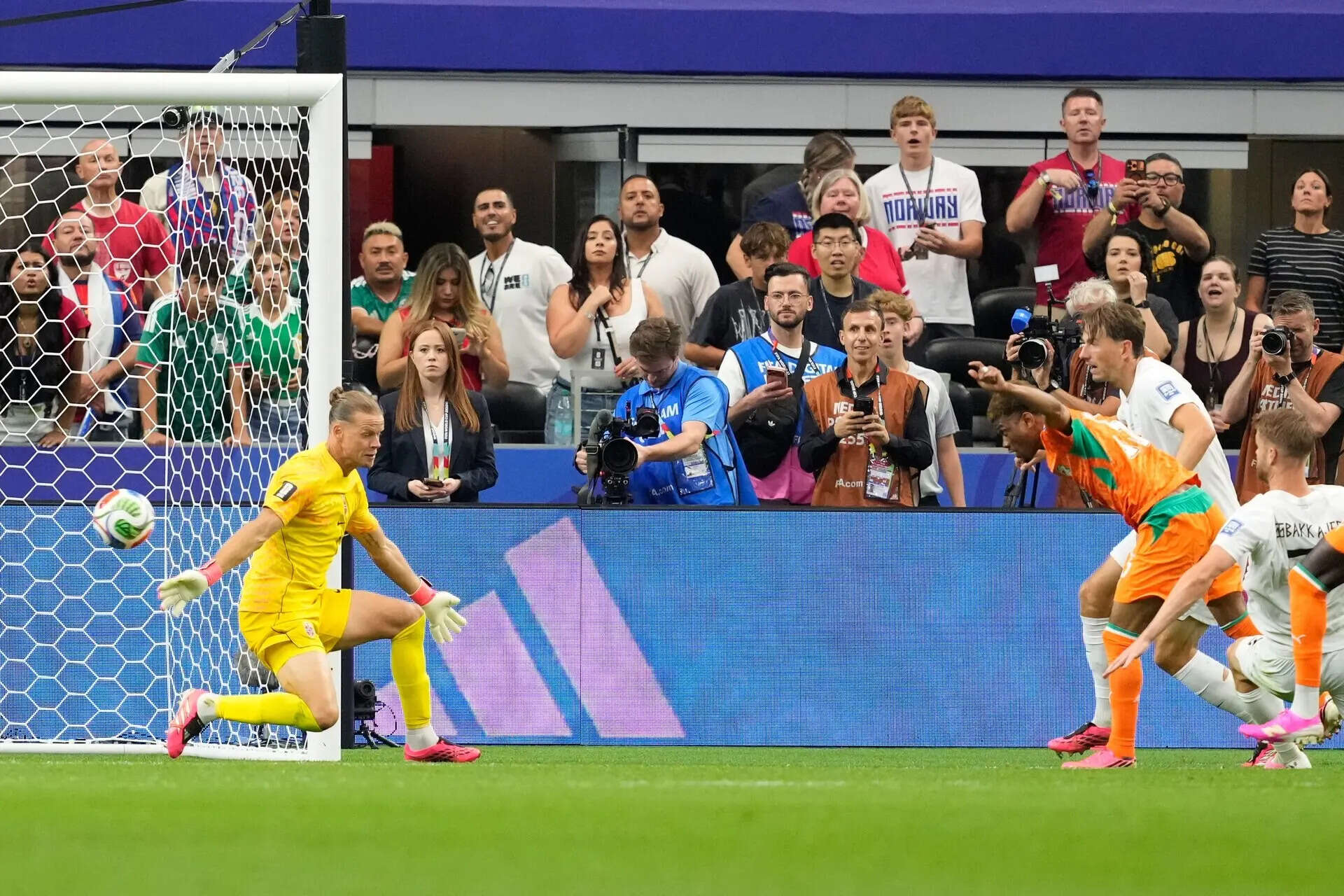 Haaland scores the deciding goal for Norway in win-or-go-home World Cup action, in photos