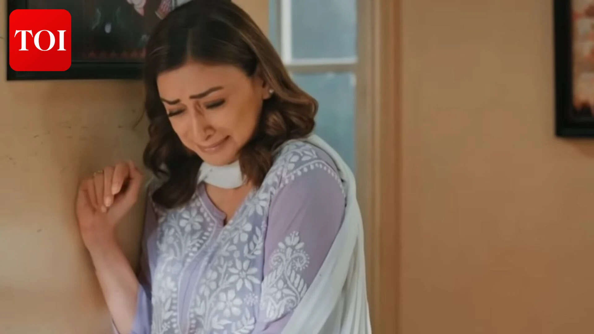 Haunted by guilt, Nandini wrestles with the secret Tulsi has chosen to protect.Image credit (Youtube) Nandini struggles under the weight of the truth<br>
