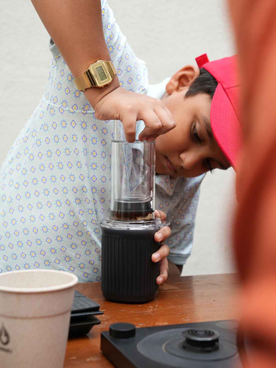 Aahid Mohammed Mohiuddin, an 11-year-old participant
