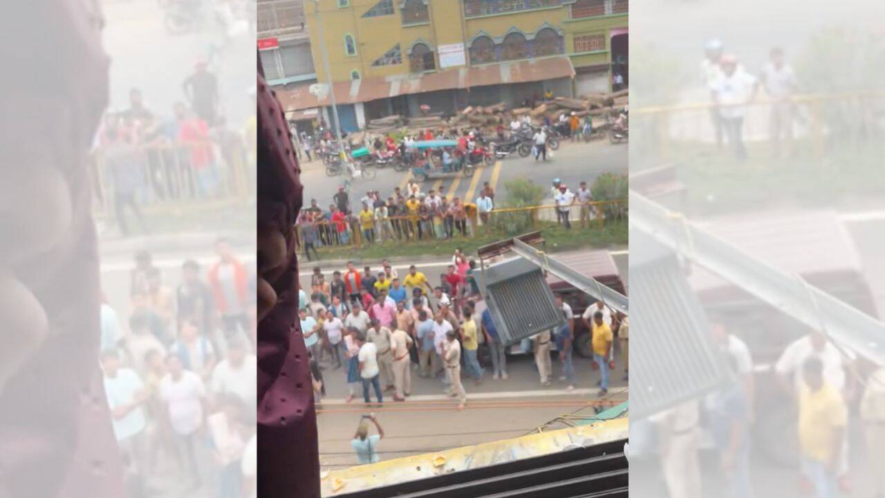 Mahua Moitra alleges eggs thrown by ‘BJP goons’ outside her office, shares video