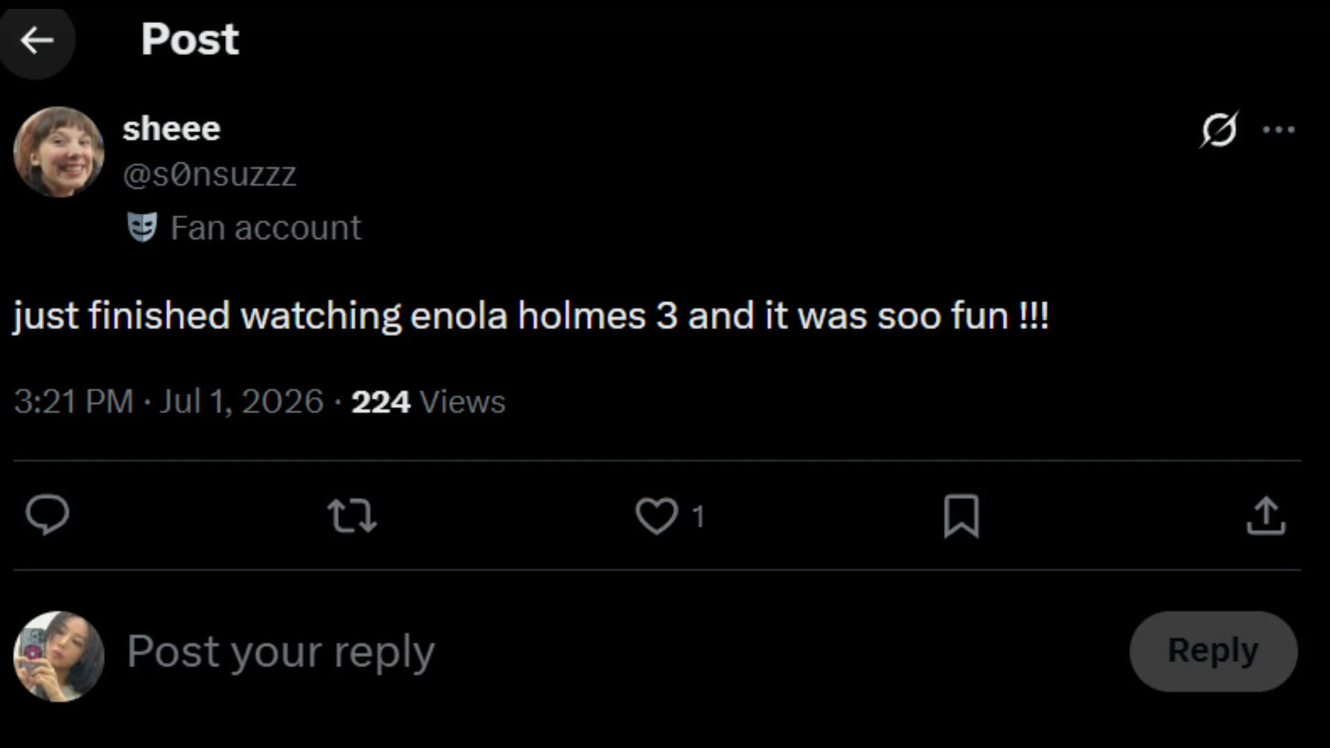 Enola holmes<br>