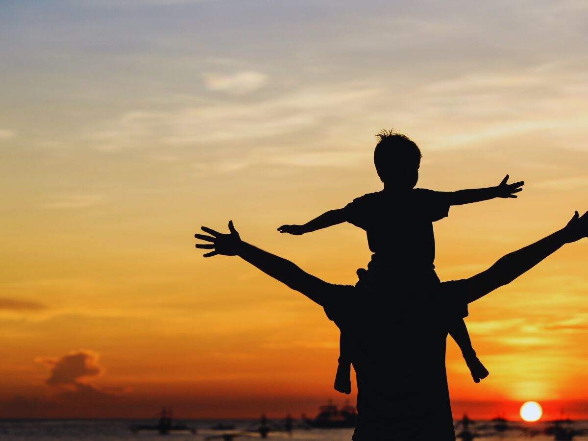 Kids and dad