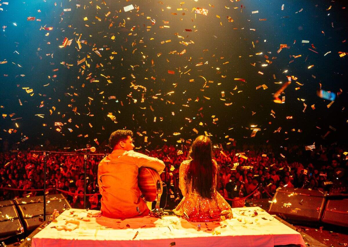 The musical duo Backstage Sibling -Raghav and Prachi staged their maiden public bhajan jamming show in Jaipur