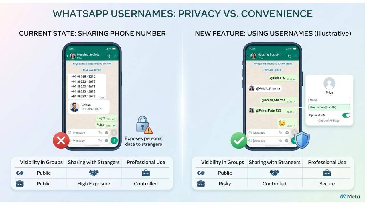 WhatsApp username