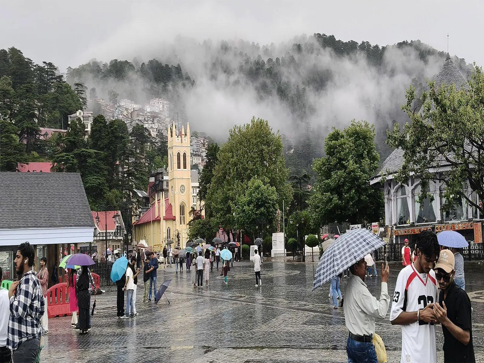 Heavy to very heavy rain alert for Himachal as monsoon intensifies; day temperatures drop across state.