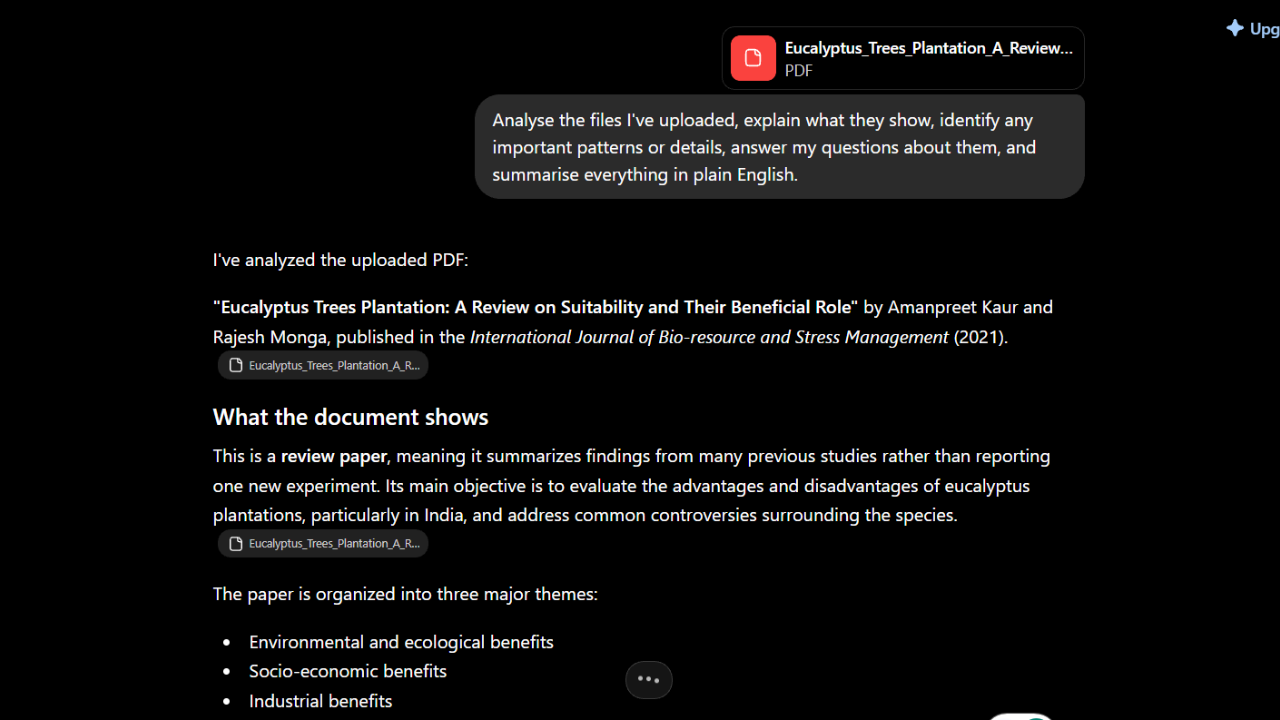 2. It understands images, documents and voice together