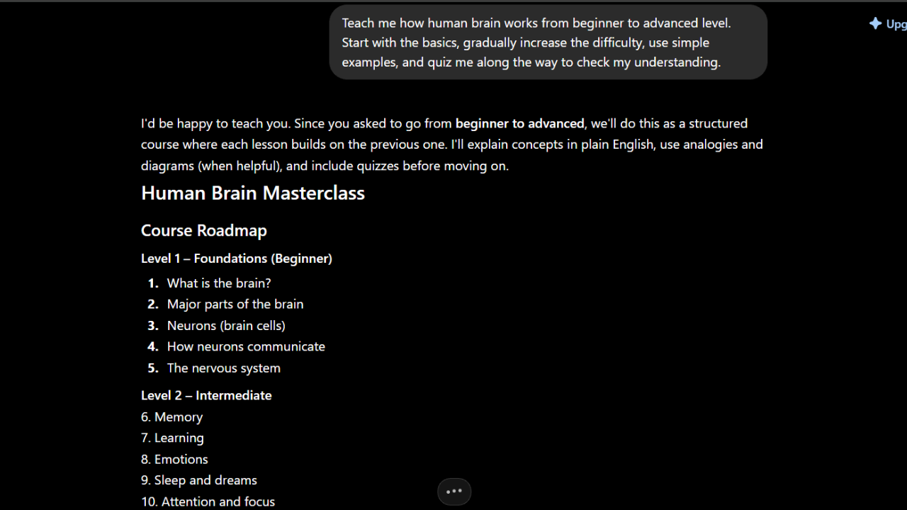 7. It helps people learn by adapting explanations to different skill levels