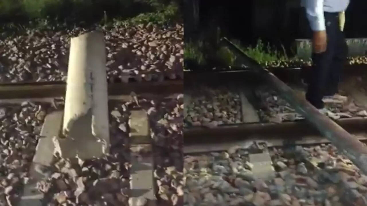 Locopilot spots pipe on tracks in UP, foils derailment attempt