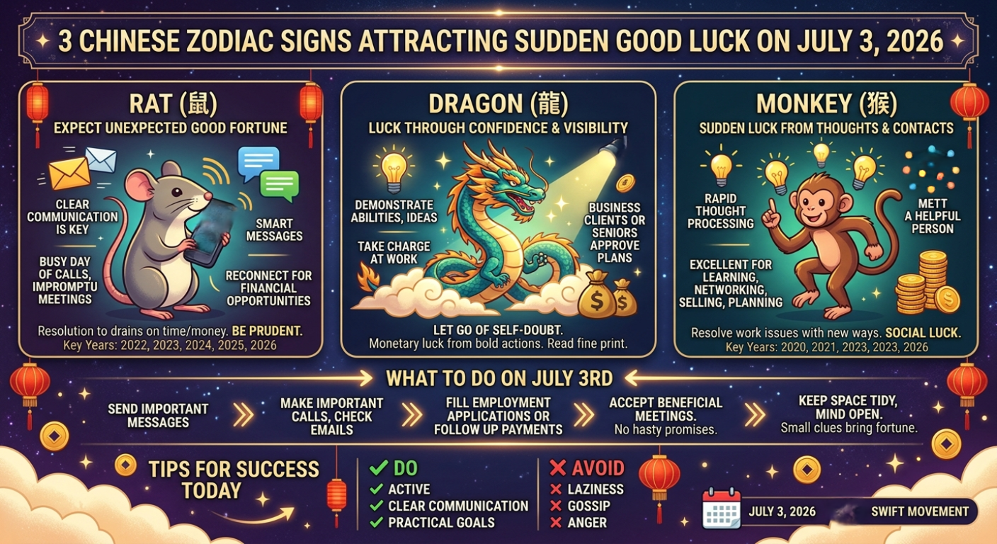 Chinese Zodiac Signs Attract Sudden Good Luck