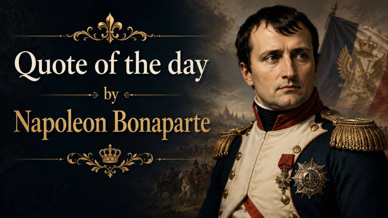 Quote of the day by Napoleon Bonaparte: “The world suffers a lot, not because of the violence of bad people, but because of…”