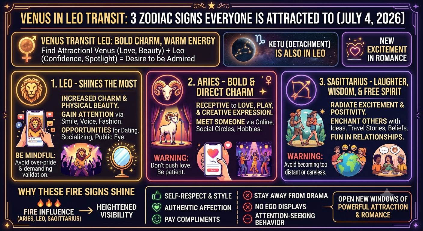 Venus Transit Leo - Everyone Will Be Attracted