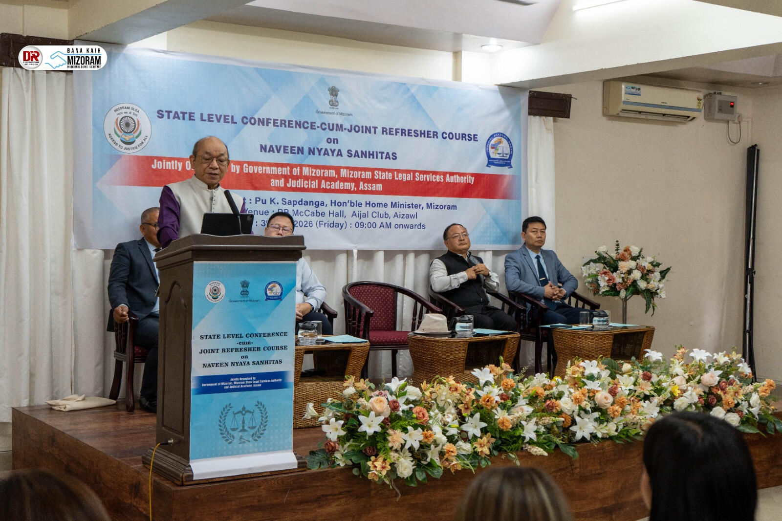 Sapdanga speaks at the conference on Friday 55d96cea-505e-4057-bbc2-41155744b15f_Mizo_Home_Minister_K._Sapdanga_addresses_state_level_conference_on_NNS.jpeg
