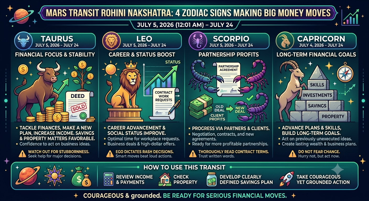 Mars Transit Rohini Nakshatra