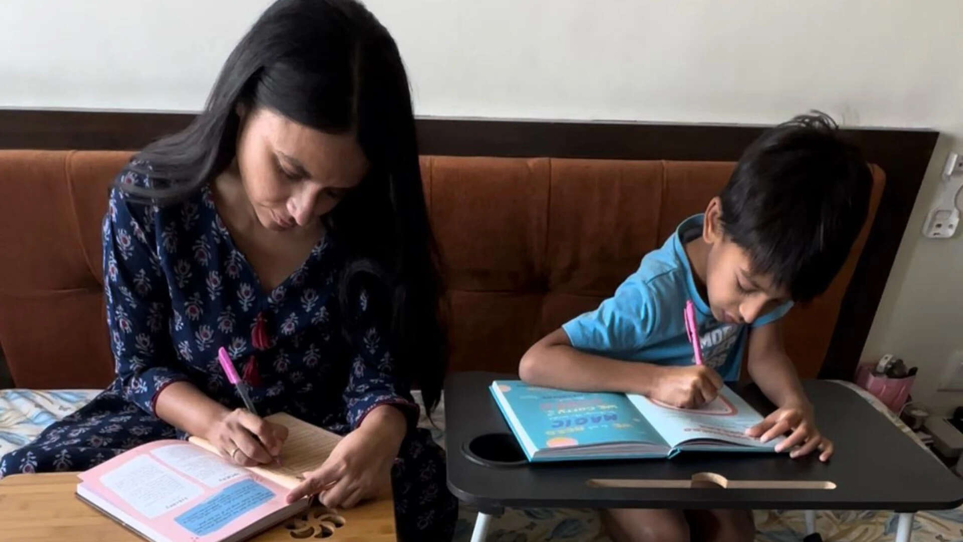 Vishruti Shah from Surat is unschooling her son vedarth.