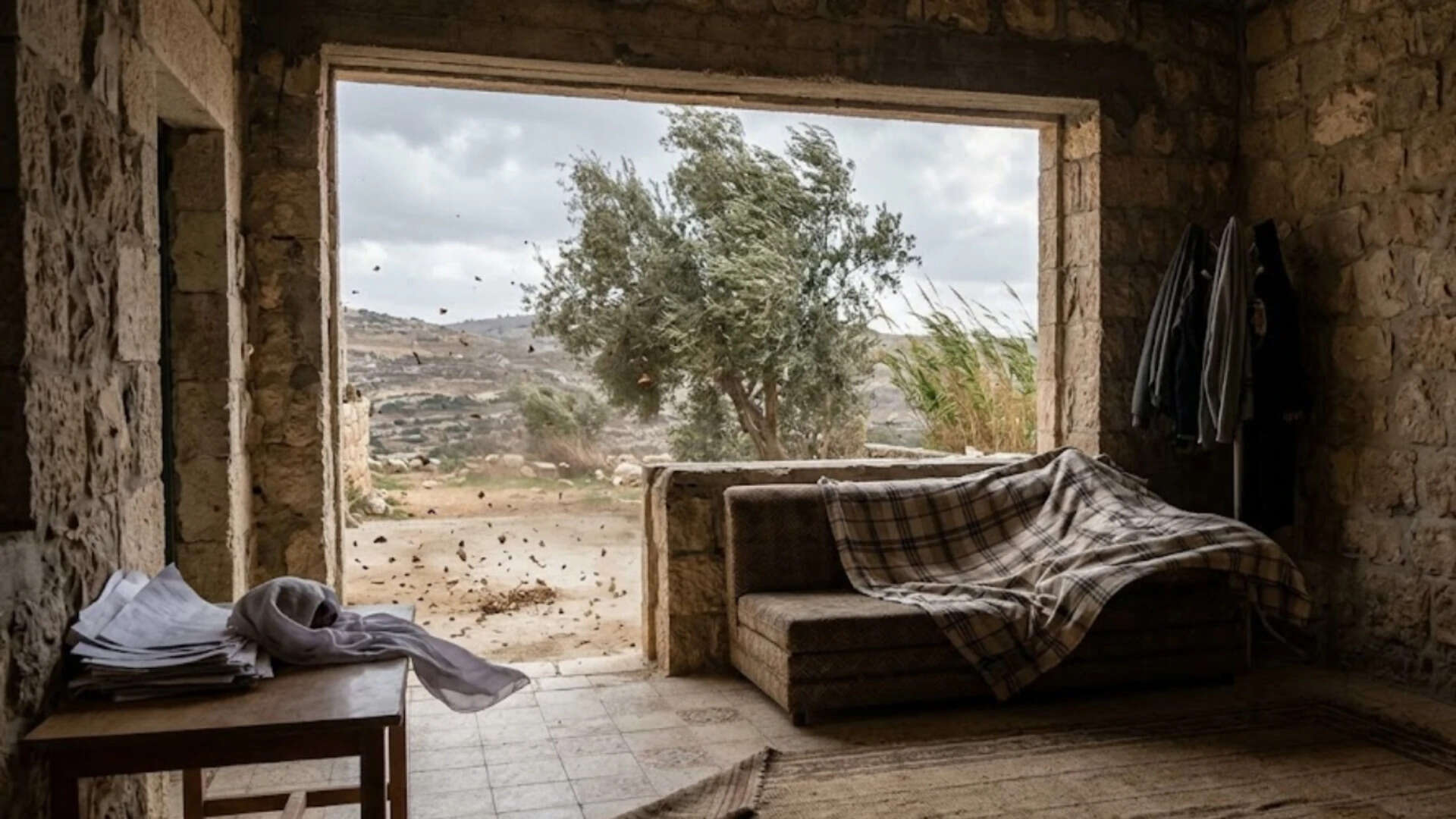 Palestinian proverb of the day: 'A house without curtains cannot face the wind'