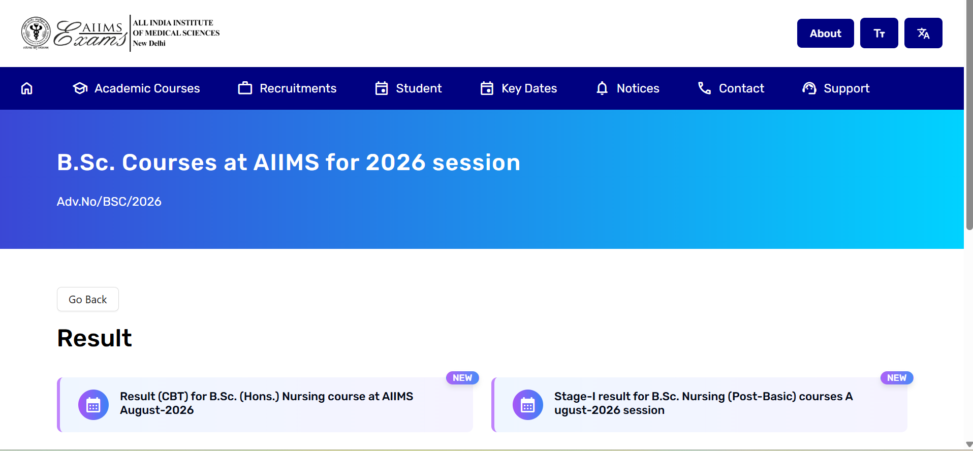 AIIMS BSc Nursing result 2026 released at aiimsexams.ac.in: Direct link to download scorecards here