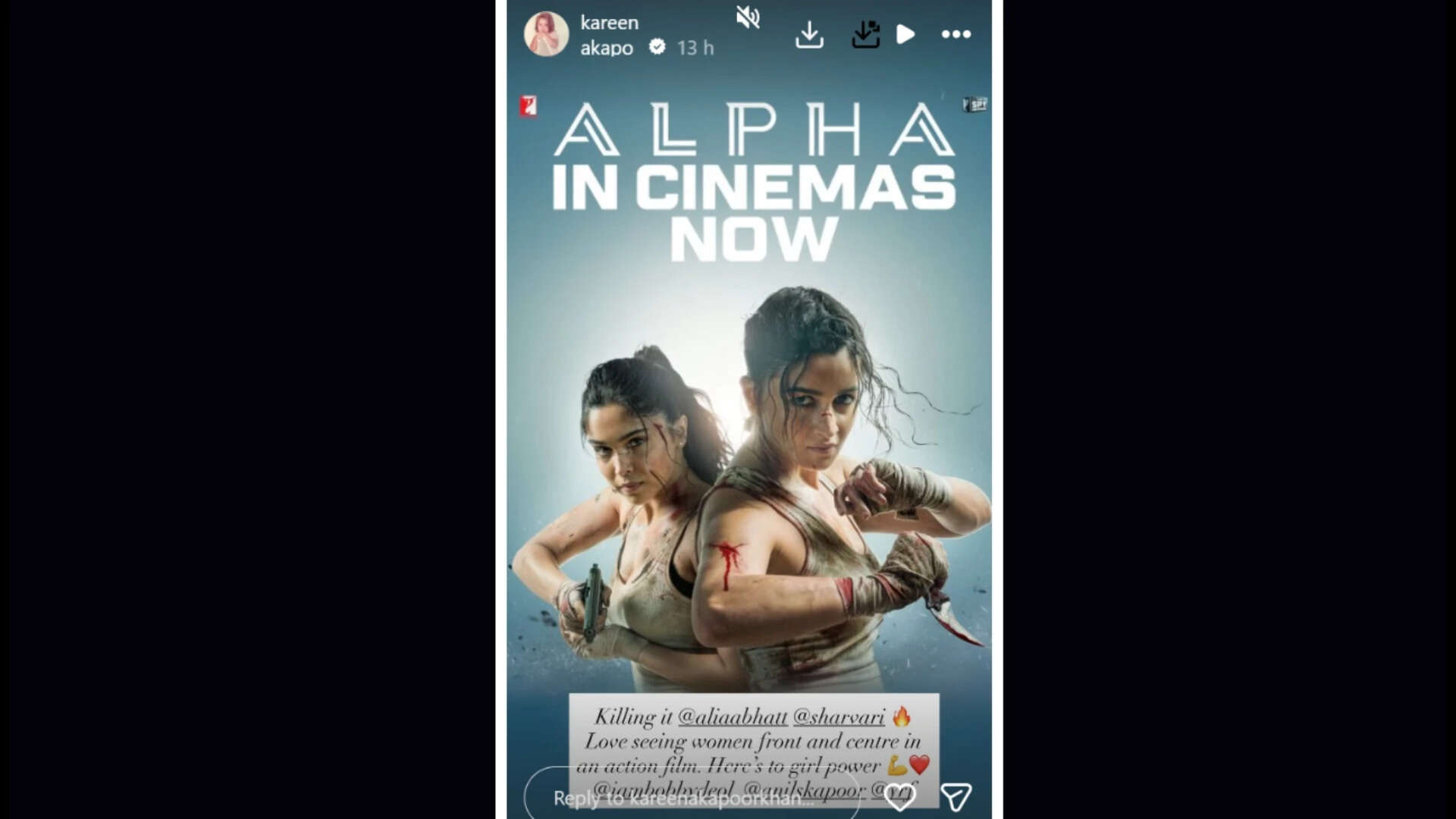 Kareena Kapoor supports Alia Bhatt's Alpha