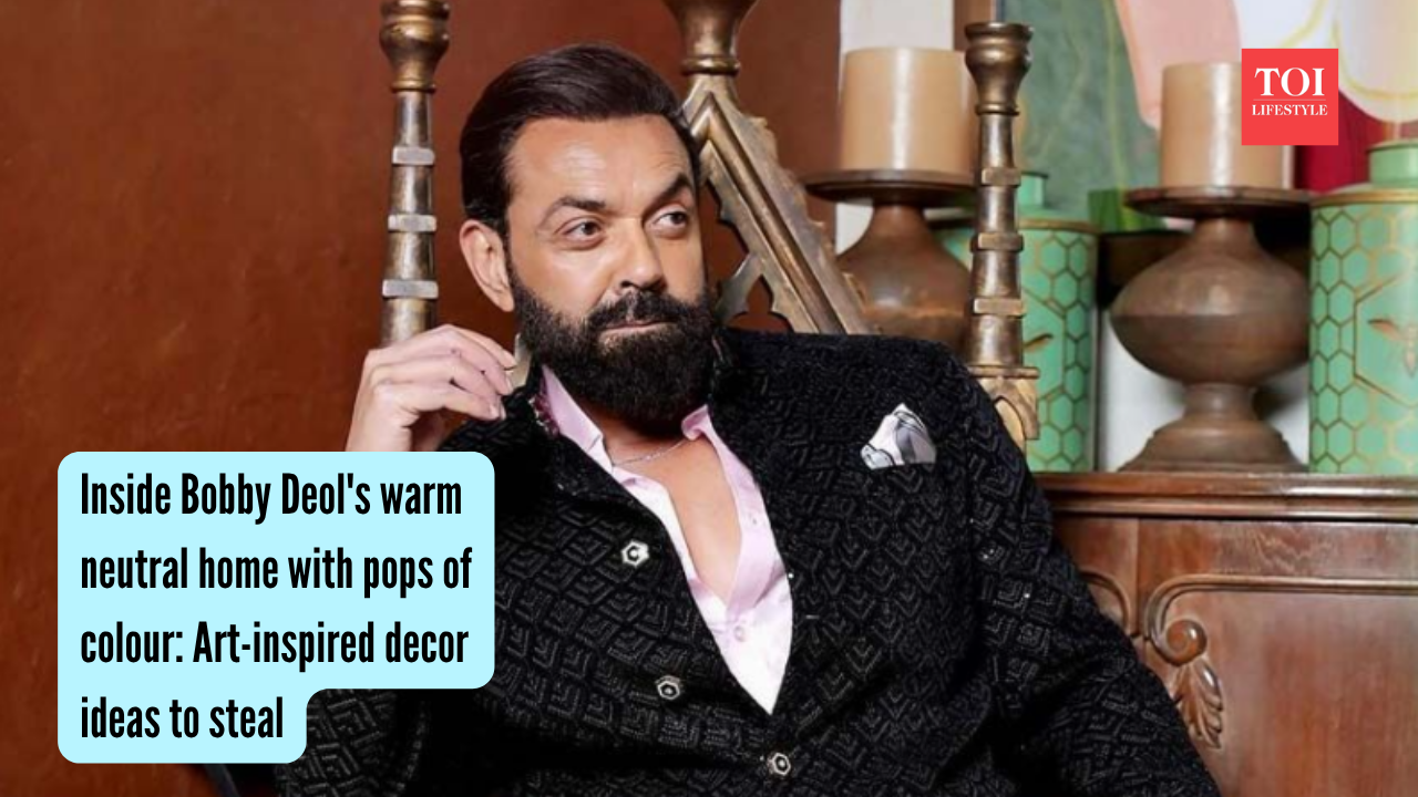 Inside Bobby Deol's warm neutral home with pops of colour Art-inspired decor ideas to steal