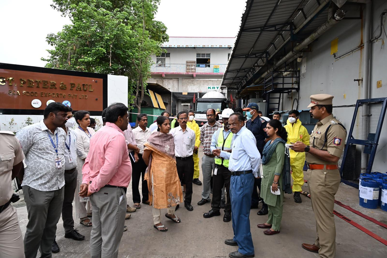 Ammonia gas removal operations continue at Tiruvallur factory