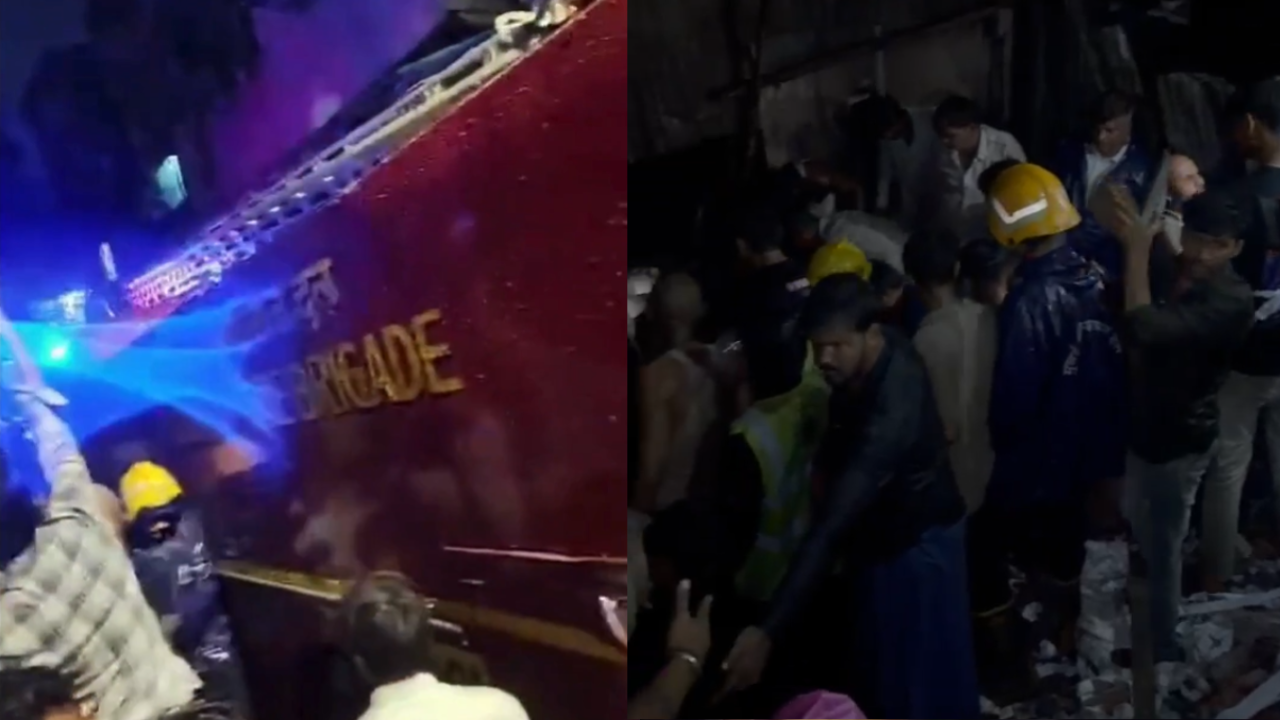 6 killed, 1 injured as multi-storey 'chawl' collapses in Mumbai amid heavy rain; rescue ops on