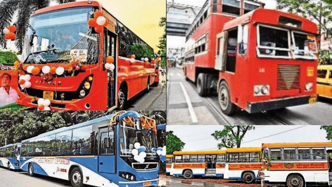 Red, blue, saffron: Buses in Bengal show changing colours of politics