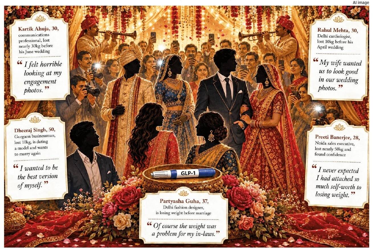 Grooms and brides alike are taking GLP-1 injections to shed kilos quickly