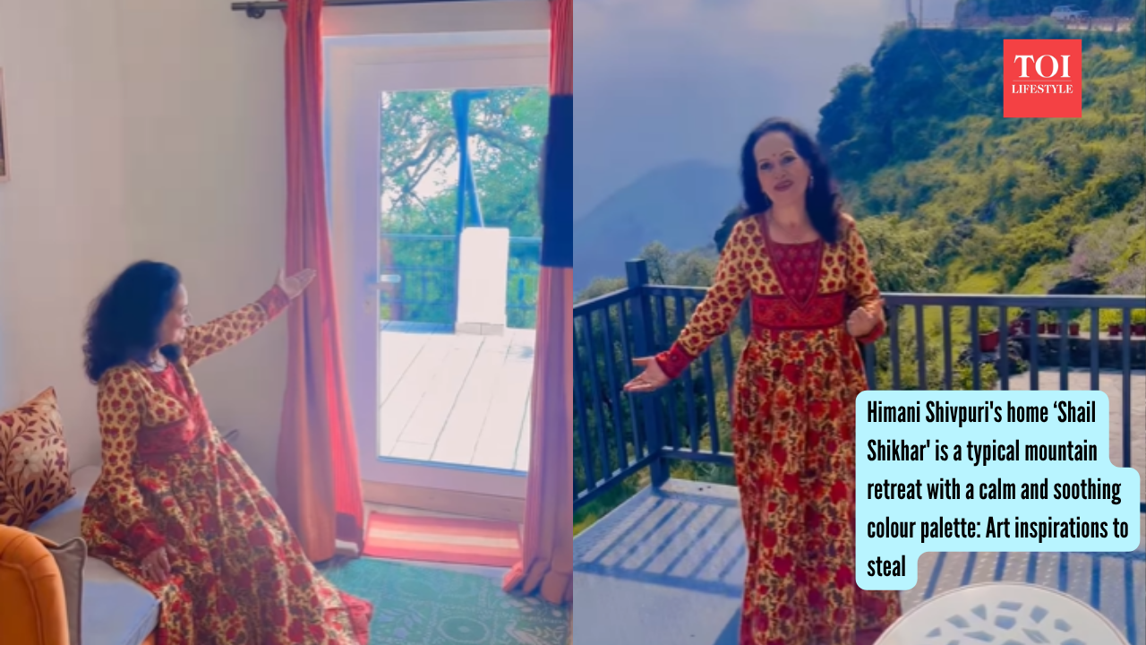 Himani Shivpuri's home ‘Shail Shikhar' is a typical mountain retreat with a calm and soothing colour palette Art inspirations to steal