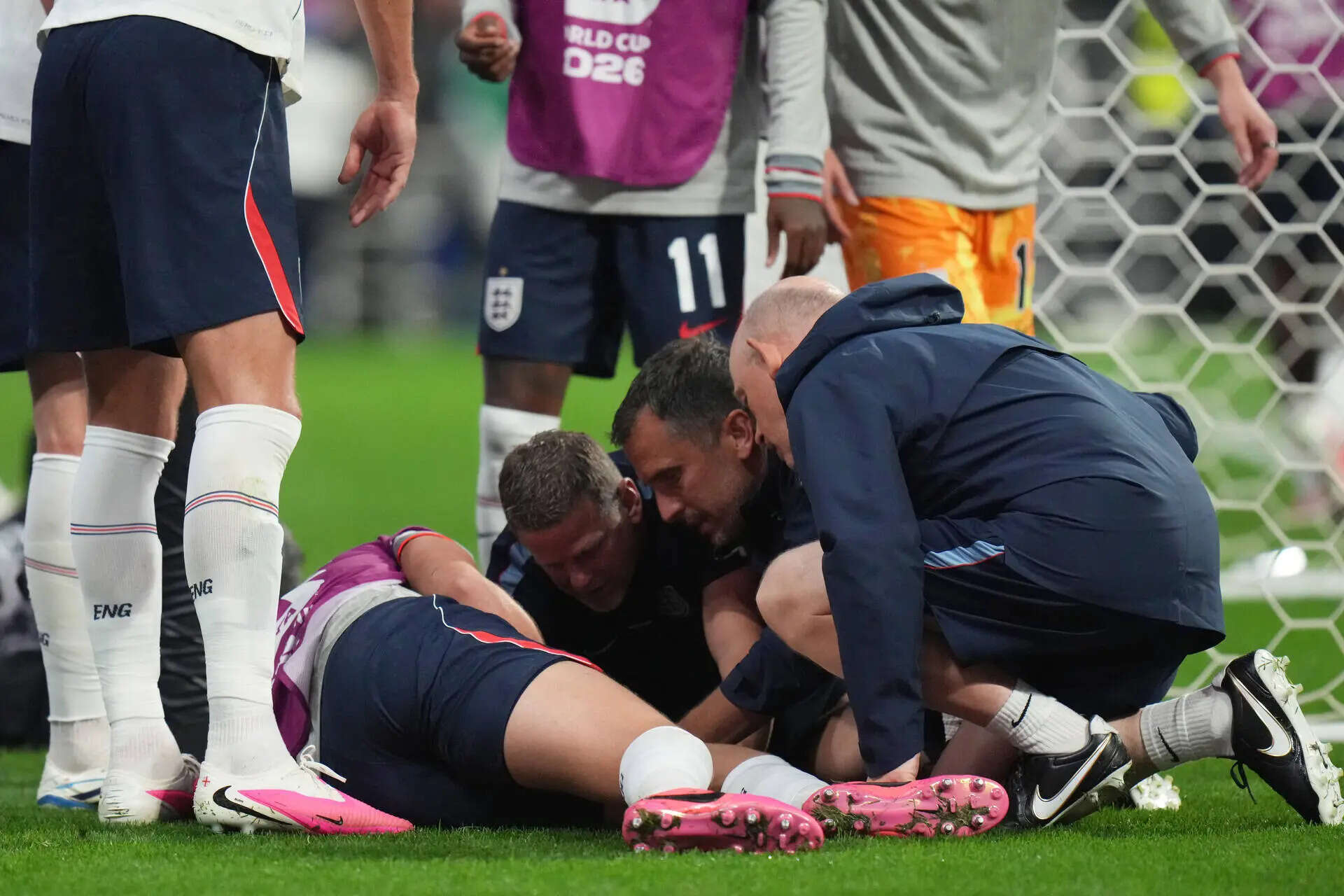 Watch: Freak celebration injury! Henderson rushed to hospital after Mexico thriller